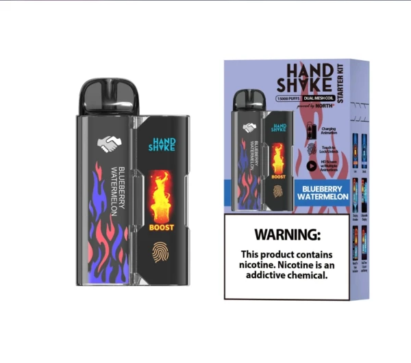 Hand Shake de 15 mil puff 💨. Sabor Arándanos con Melón 🫐🍉's foto | Vape Cienfuegos |  BizneCubano
