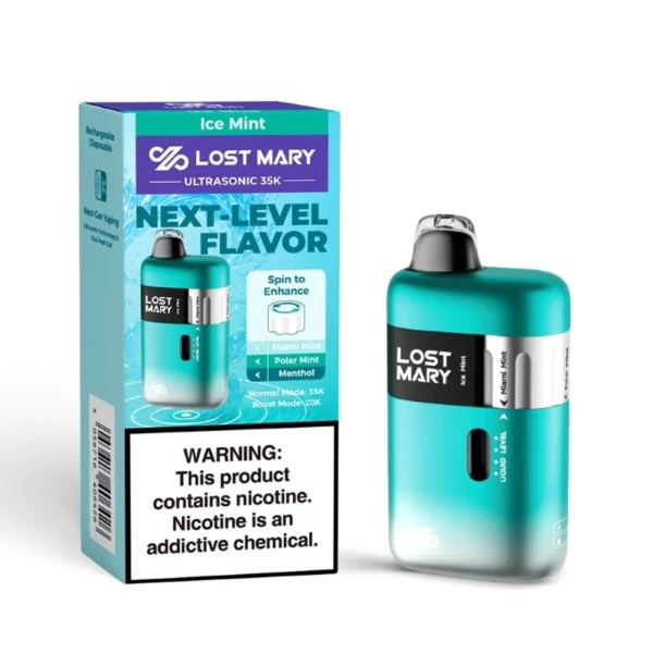 Lost Mary Ultrasónic  35 mil puff 💨. Sabor Menta Fría 🌿❄️'s foto | Vape Cienfuegos |  BizneCubano