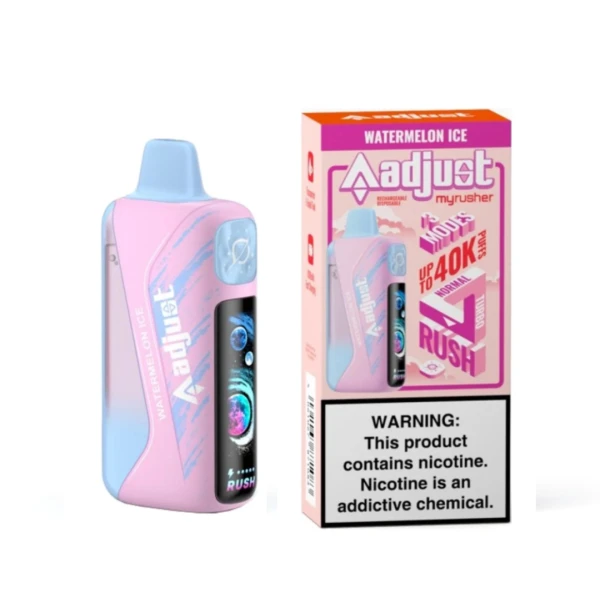 Adjust Myrusher de 40 mil puff 💨.Sabor Melón Frío 🍉❄️'s foto | Vape Cienfuegos |  BizneCubano