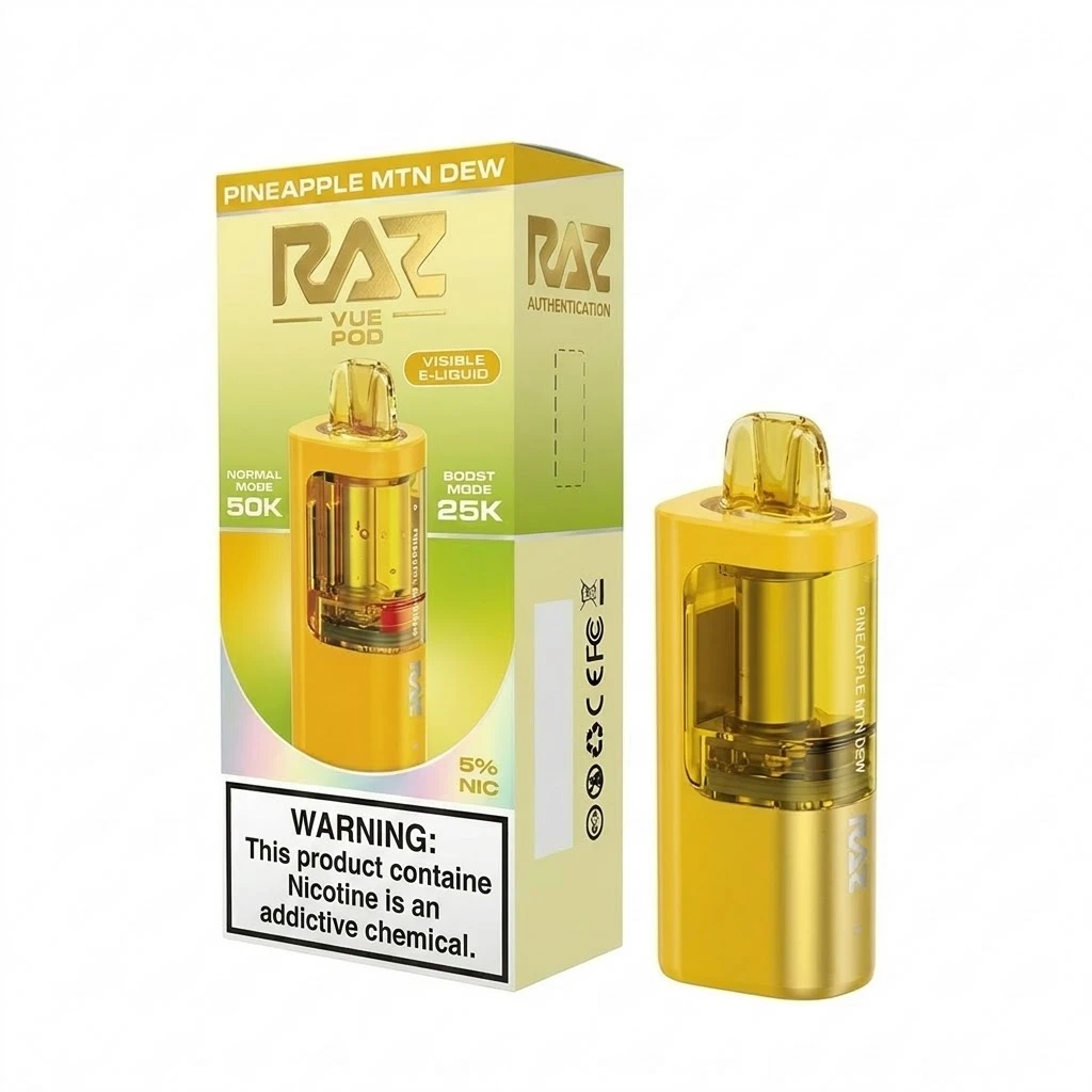Cápsula para el Vaper RAZ VUE de 50 mil puff 💨.Sabor Jugo de Piña 🧃🍍's foto | Vape Cienfuegos |  BizneCubano